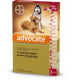 Advocate Bayer pipete antiparazitare pentru caini 10-25 kg